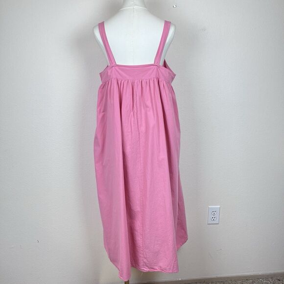 Stitch Drop Dress Womens Extra Large Swing Midi Sundress Bohemian Beach Pink - Picture 2 of 11